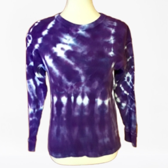dharma trading conpany Tops - Tye dye hippie chic warm thermal long sleeve shirt